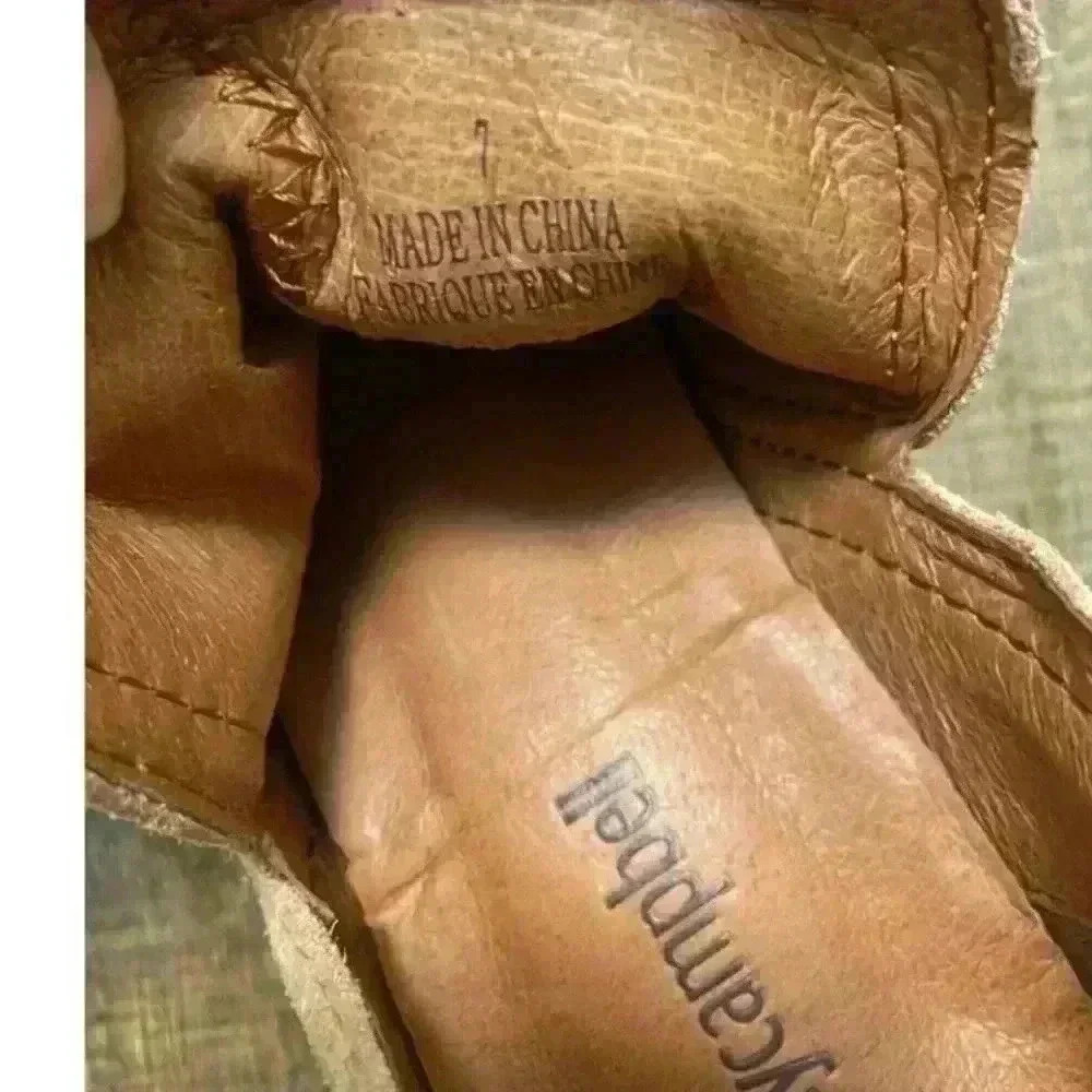 Jeffrey Campbell light pink/nude cutout suede ankle slip on boots. Sz 7 - Picture 7 of 7